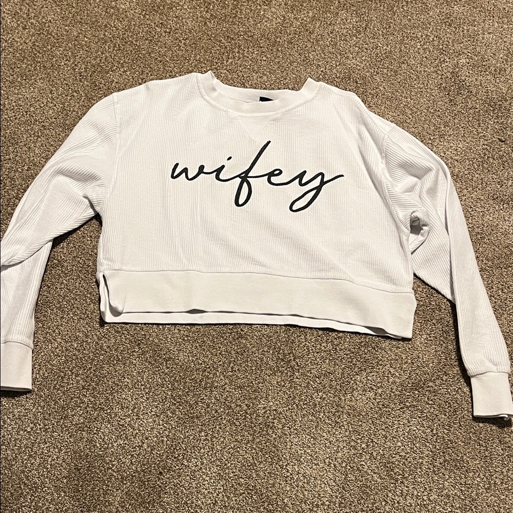 White 'Wifey' Women's Top